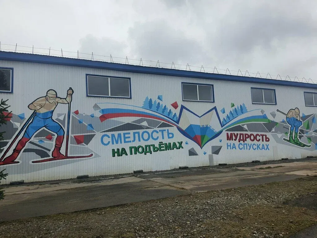 Мурал Лыжники